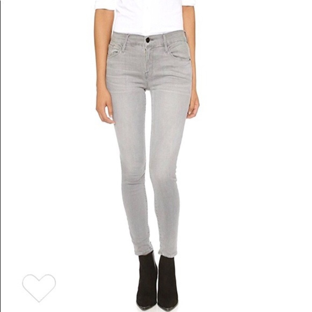 Light grey FRAME skinny jeans
